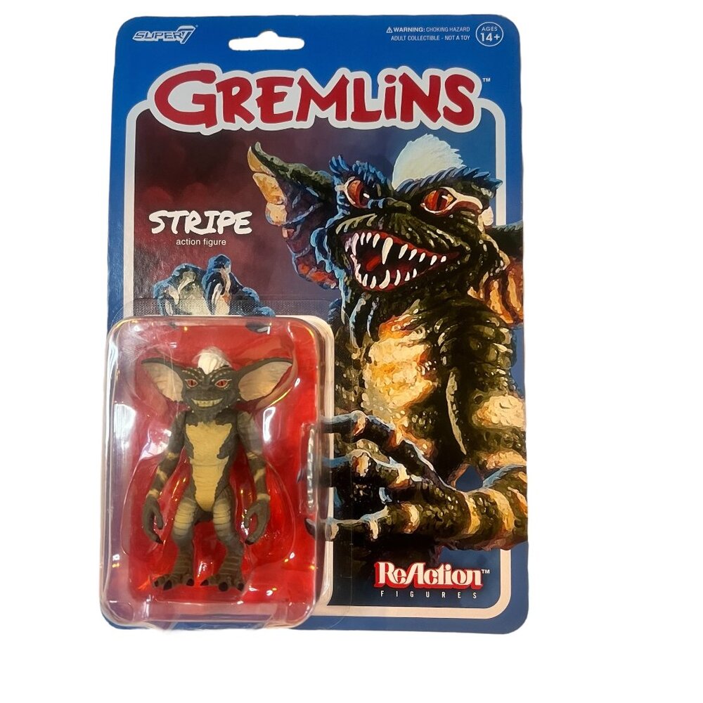 Gremlins Stripe Super7 ReAction Figure - On the card